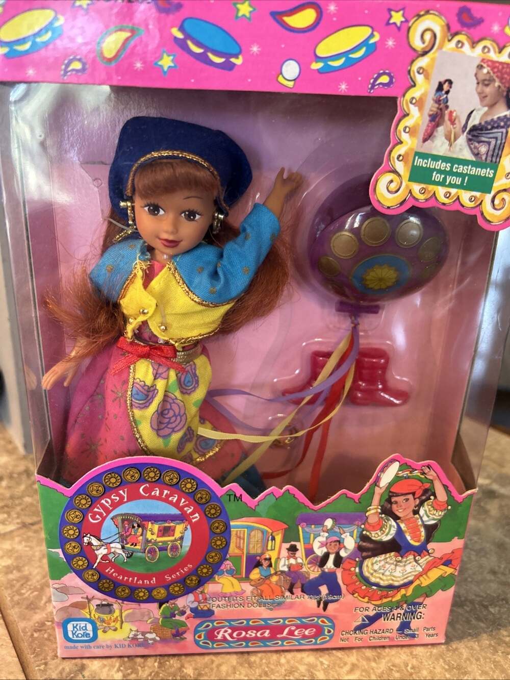 Vtg 90s Kid Kore Rosa Lee Gypsy Caravan Doll Red Hair Heartland Series 1266